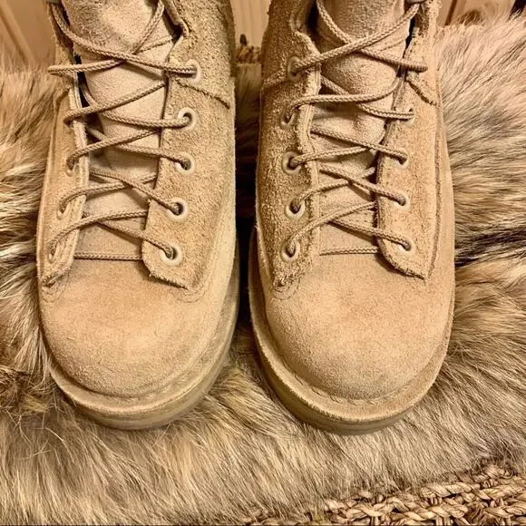 Danner Combat Boots Mens 4 Womens 5 Lewis Light Tan 400G Insulated Military Hunt